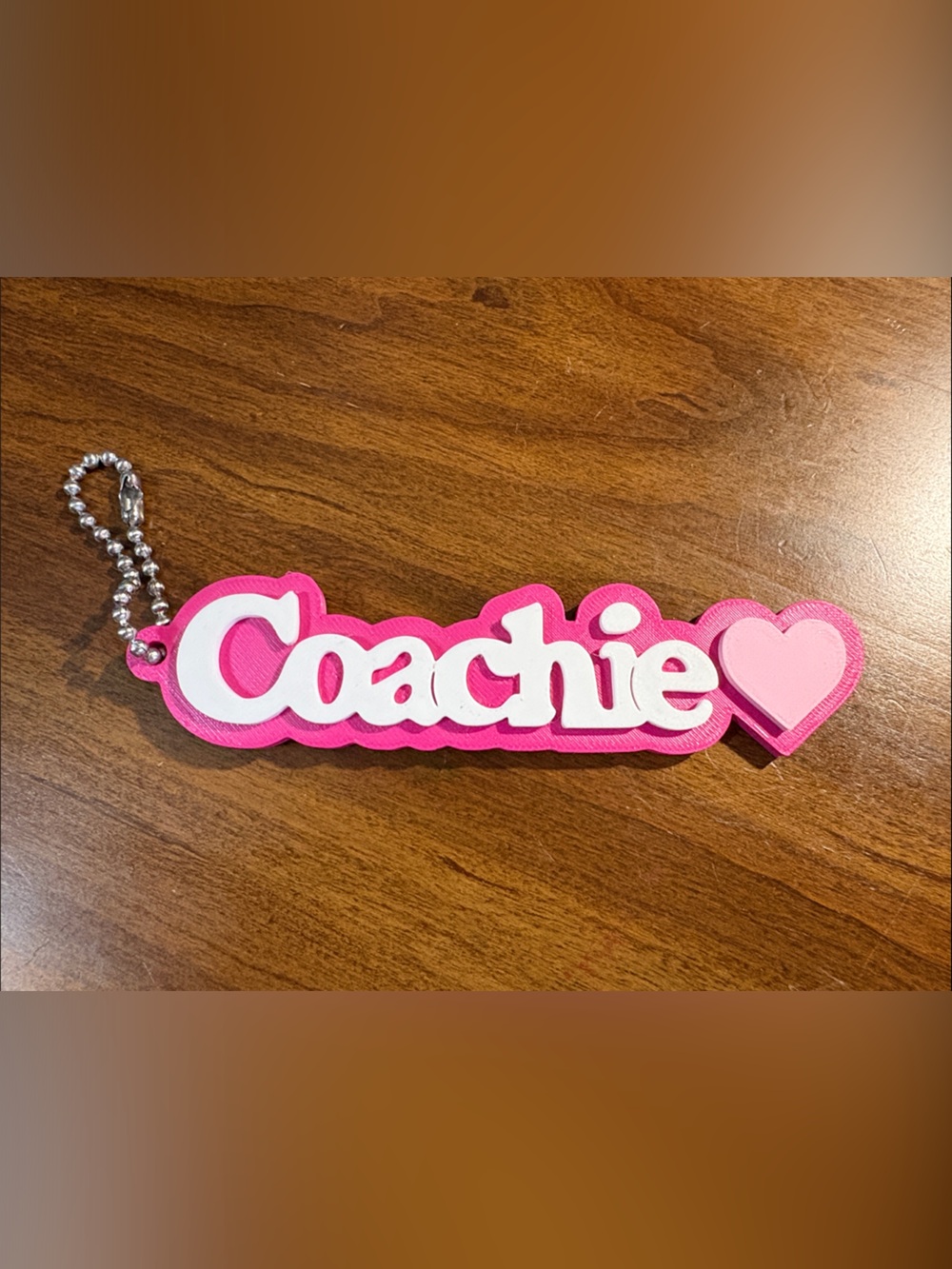 Coachie Heart Keychain/Bag Charm